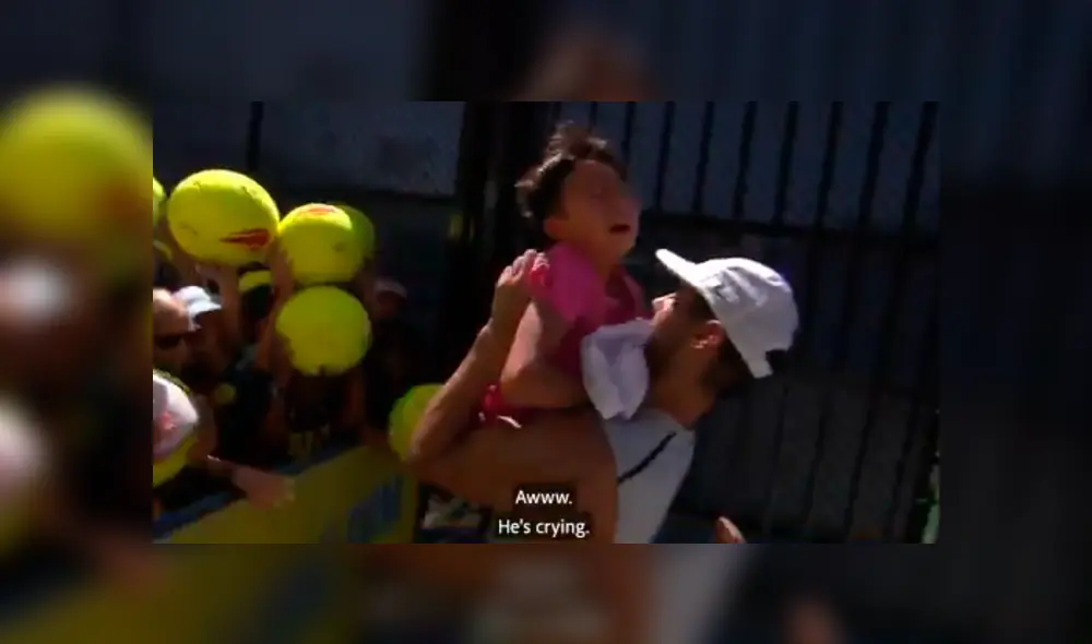 El español Rafael Nadal tuvo un noble gesto con un pequeño hincha.