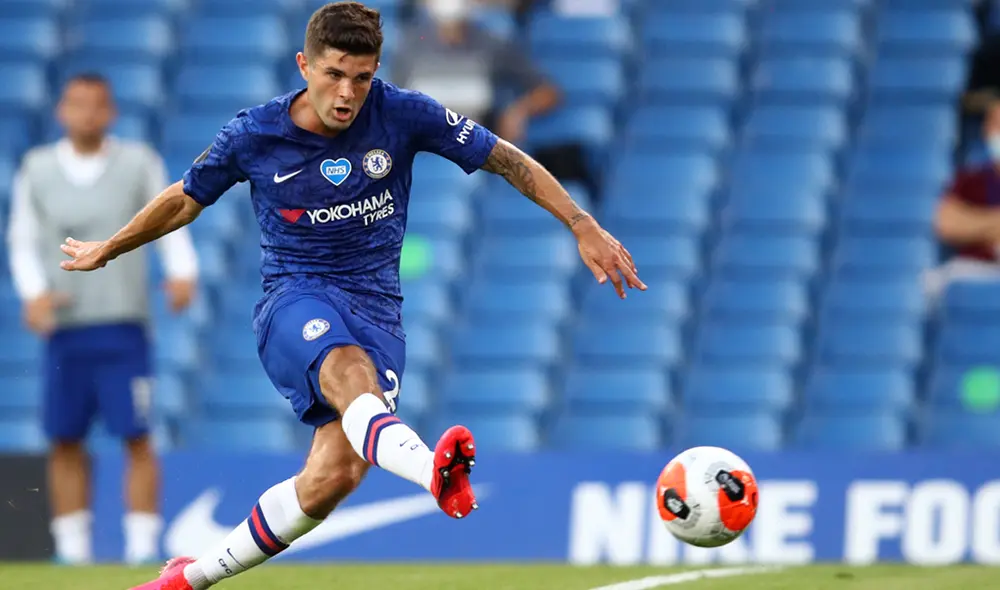 Pulisic definió al palo izquierdo de Ederson para abrir la cuenta en Stamford Bridge. Foto: @premierleague Pulisic definió al palo izquierdo de Ederson para abrir la cuenta en Stamford Bridge. Foto: @premierleague
