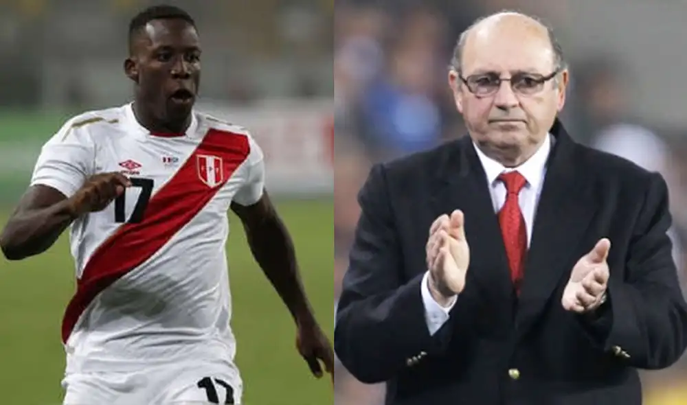 Luis Advíncula reconoció la trayectoria de Sergio Markarián. Foto: EFE.