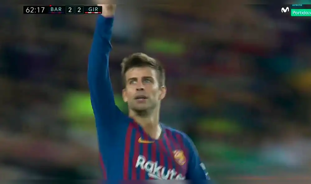 Barcelona vs Girona: Piqué puso el 2-2 con gran golpe de cabeza [VIDEO]
