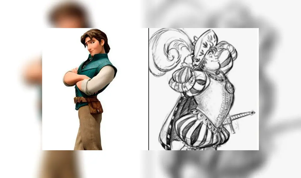 Filtran bocetos originales de memorables personajes de Disney [FOTOS]