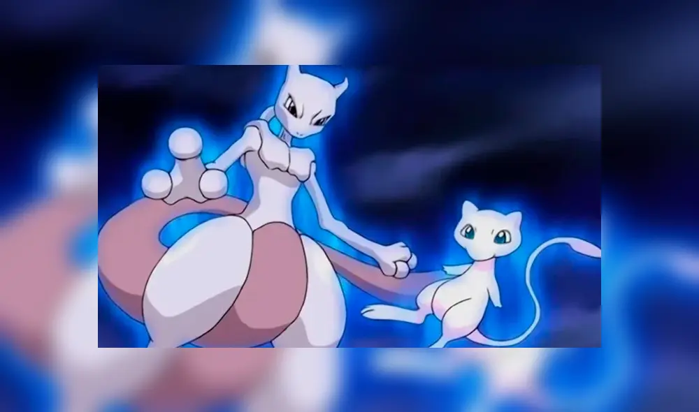 Mewtwo y Mewtwo en la película de Pokémon.