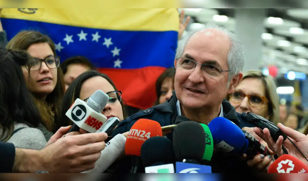 Antonio Ledezma llegó a España tras huir de Venezuela Antonio Ledezma llegó a España tras huir de Venezuela