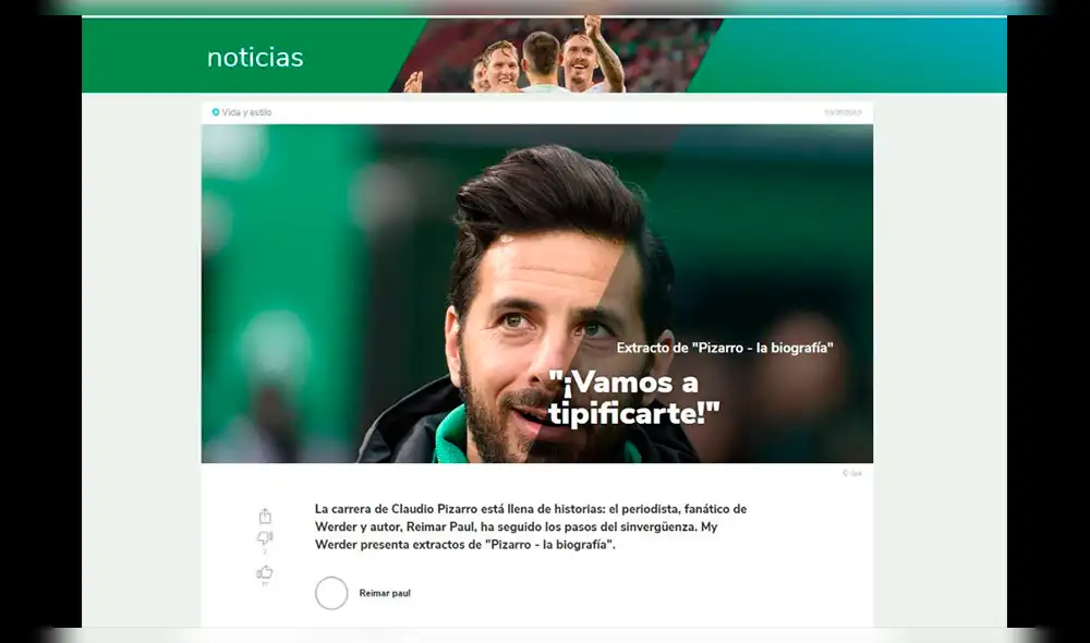 Claudio Pizarro: se revelaron primeros fragmentos de su libro biográfico [FOTOS]