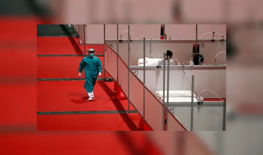 Hospital de campaña en IFEMA. Foto: REUTERS Hospital de campaña en IFEMA. Foto: REUTERS