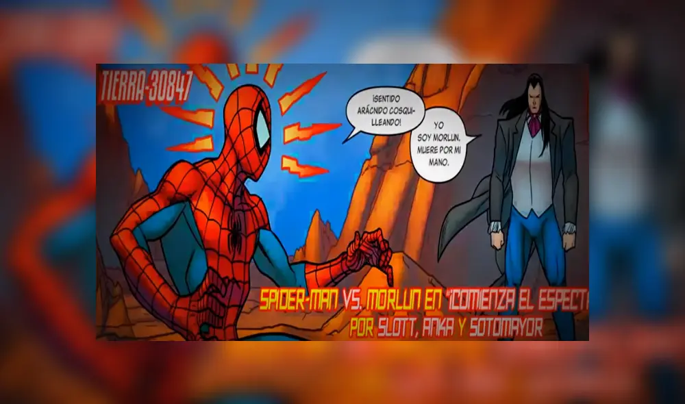 Desliza para ver la muerte del Spiderman de Marvel Super Heroes vs. Street Fighter. Foto: Captura.