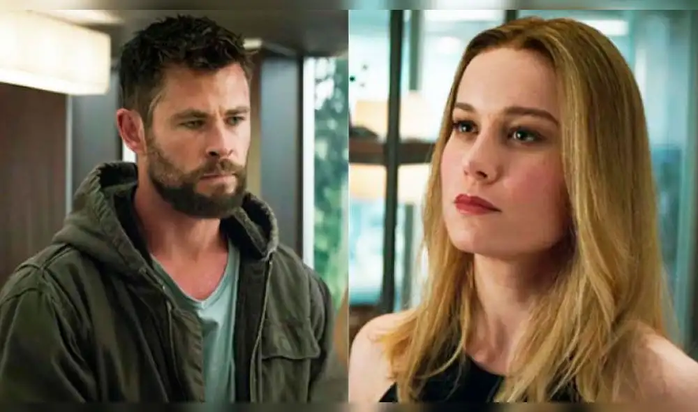 Capitana Marvel y Thor coincidieron por primera vez en Avengers: Endgame. Foto: Marvel