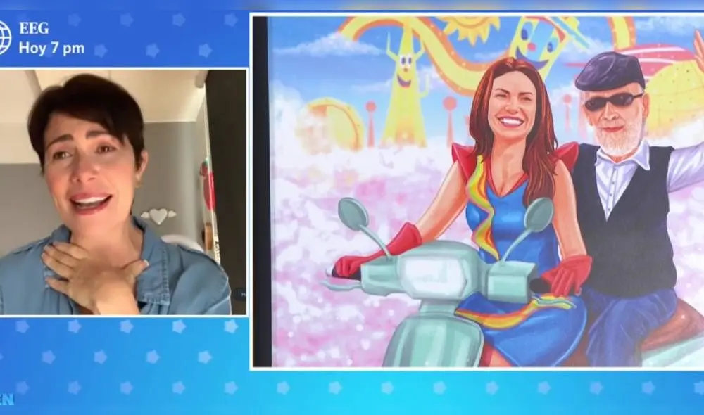 Almendra Gomelsky agradece homenaje a su padre en En boca de todos. | FOTO: Captura América TV. Almendra Gomelsky agradece homenaje a su padre en En boca de todos. | FOTO: Captura América TV.