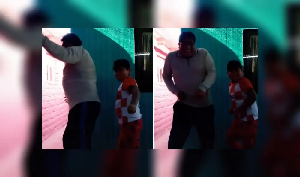 Desliza las imágenes para ver más de esta divertida coreografía entre padre e hijo. (Foto: captura)