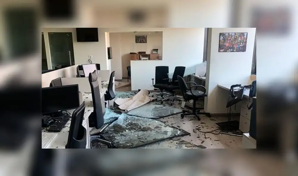 Oficina de la redacción internacional de Associated Press en Beirut. Foto: Twitter. Oficina de la redacción internacional de Associated Press en Beirut. Foto: Twitter.