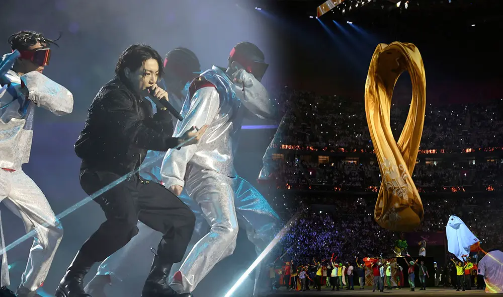 En la ceremonia de apertura de Qatar 2022, Jungkook interpretará "Dreamers" junto con el artista qatarí Fahad Al Kubaisi. Foto: composición AFP