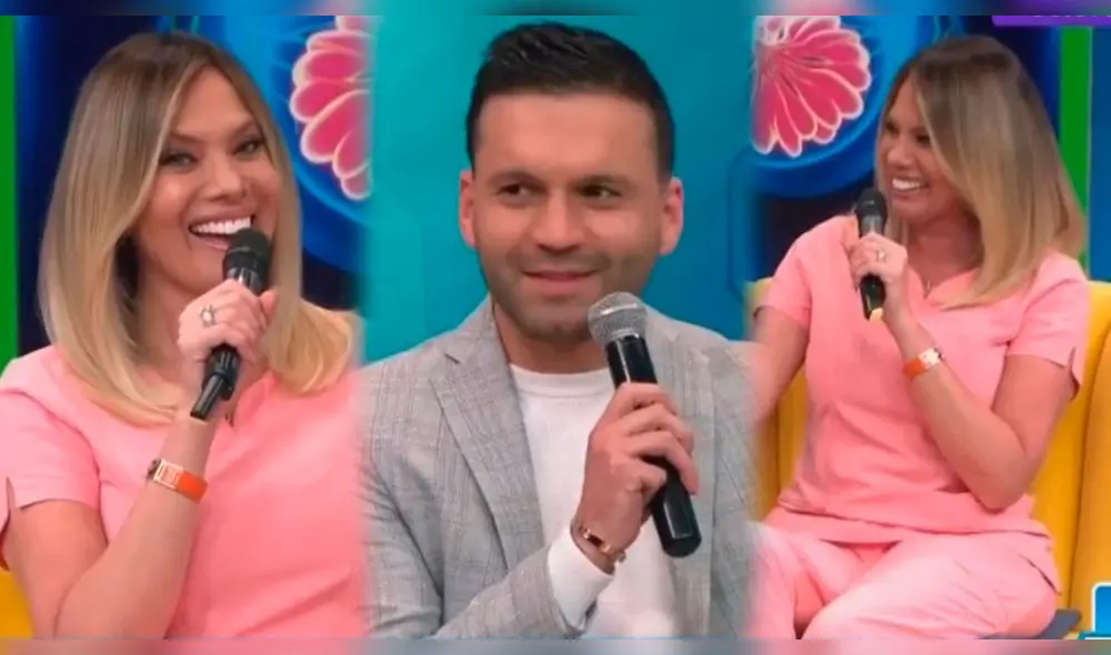 Laura Huarcayo nerviosa por la voz de su invitado Laura Huarcayo nerviosa por la voz de su invitado