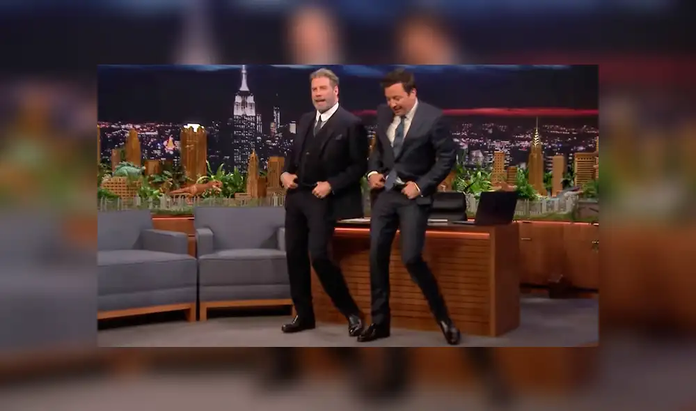 John Travolta vuelve a bailar como en ‘Grease’ junto a Jimmy Fallon [VIDEO]