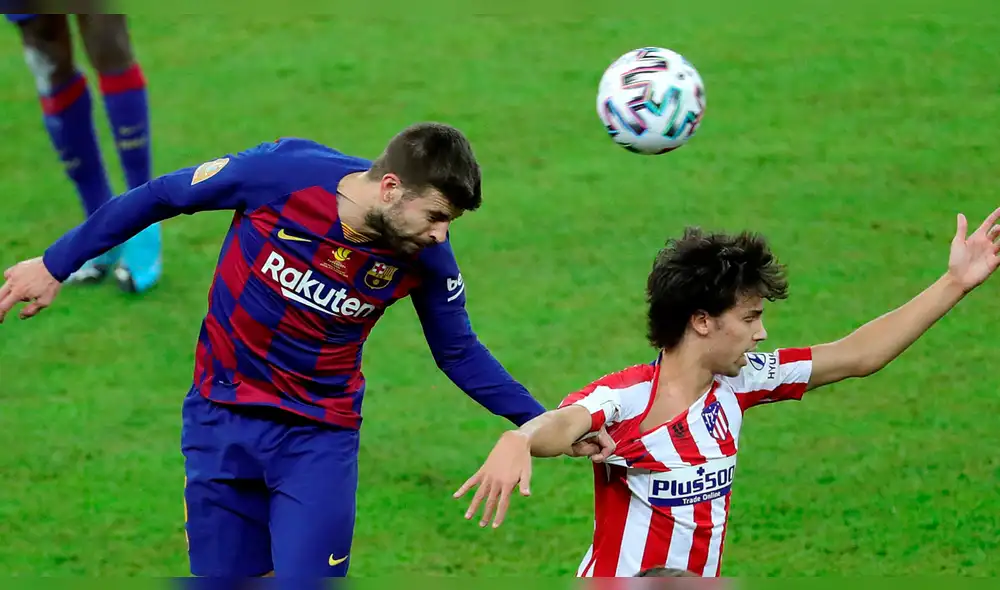 Messi y Joao Félix tuvieron un fuerte cruce en la semifinal de la Supercopa de España.