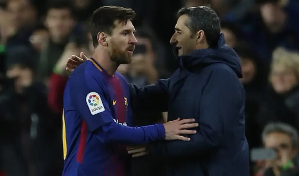 Ernesto Valverde se refirió a Lionel Messi con elogios. Ernesto Valverde se refirió a Lionel Messi con elogios.