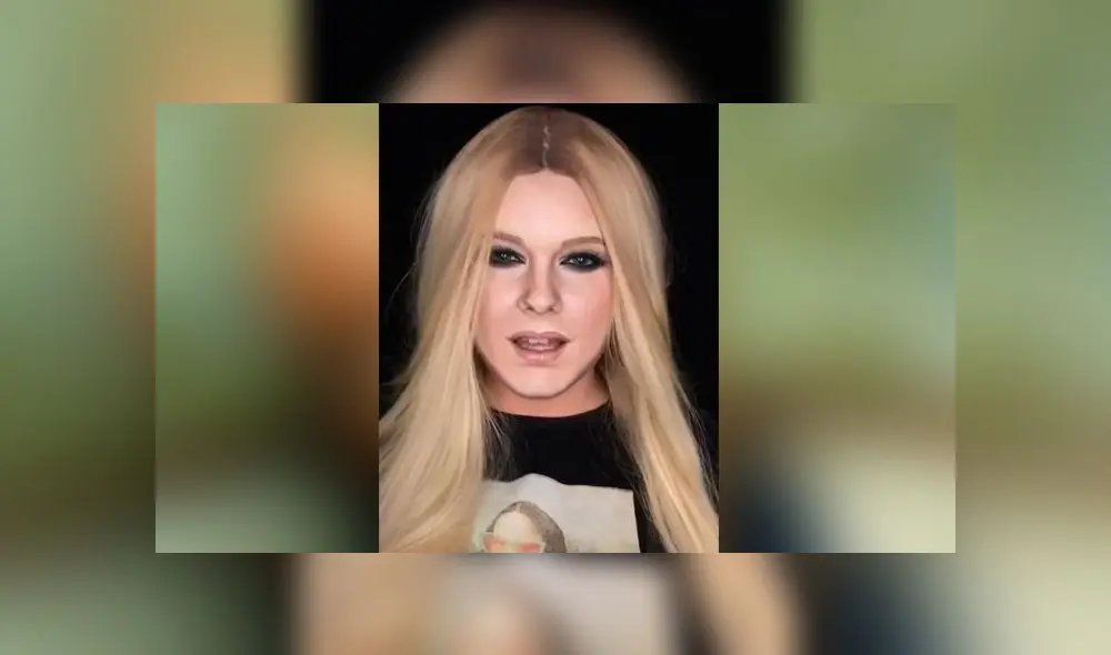 Desliza las imágenes para ver la increíble transformación que tuvo una joven para verse igual que Avril Lavigne. Foto: Leticia Gomes/TikTok