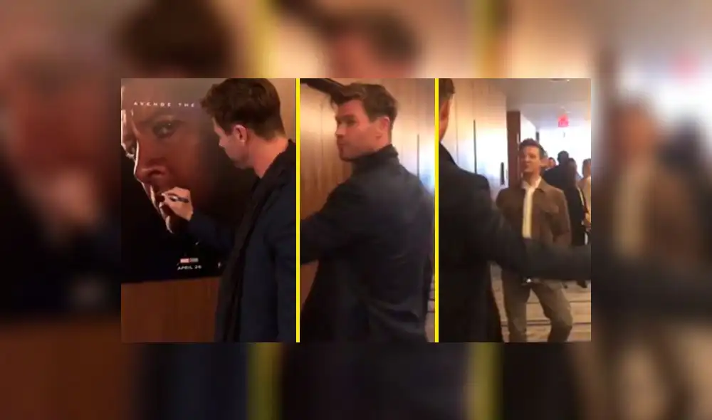 Avengers Endgame: ¡Todo un troll! Chris Hemsworth se burla de Jeremy Renner y luego lo saluda [VIDEO]
