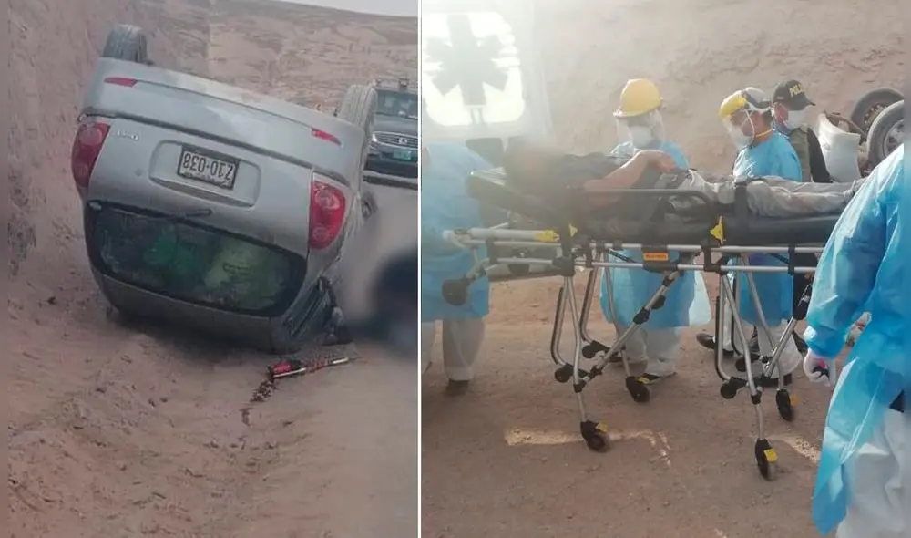 Padre de la víctima fue trasladado al hospita Unanue. Foto: PNP. Padre de la víctima fue trasladado al hospita Unanue. Foto: PNP.