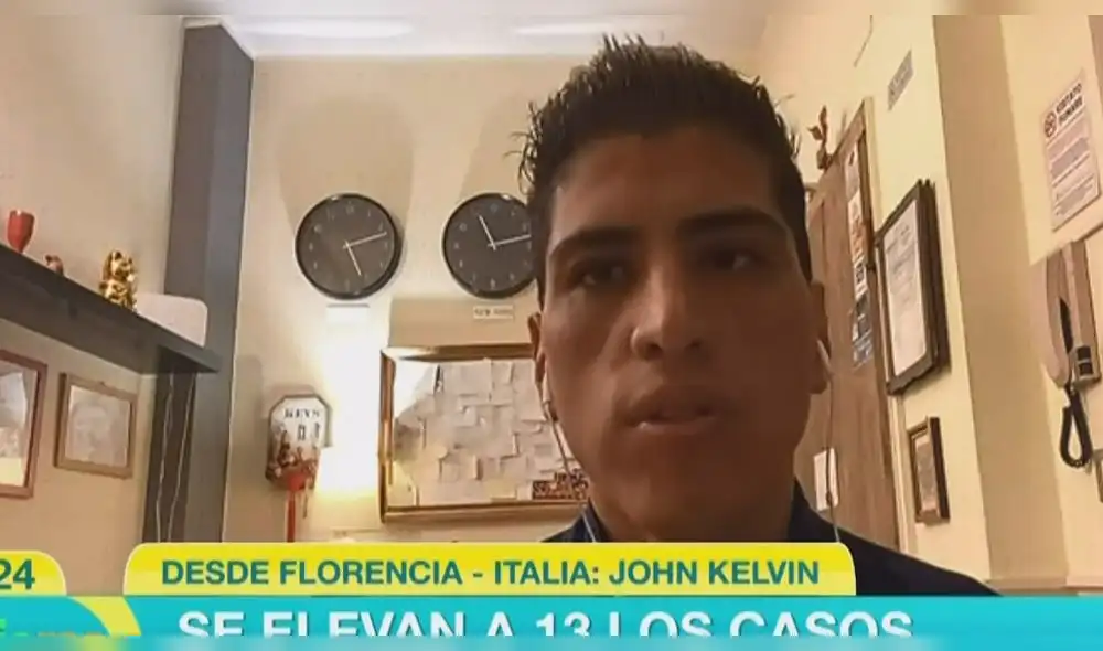 John Kelvin pide ayuda a Gobierno peruano para salir de Italia John Kelvin pide ayuda a Gobierno peruano para salir de Italia