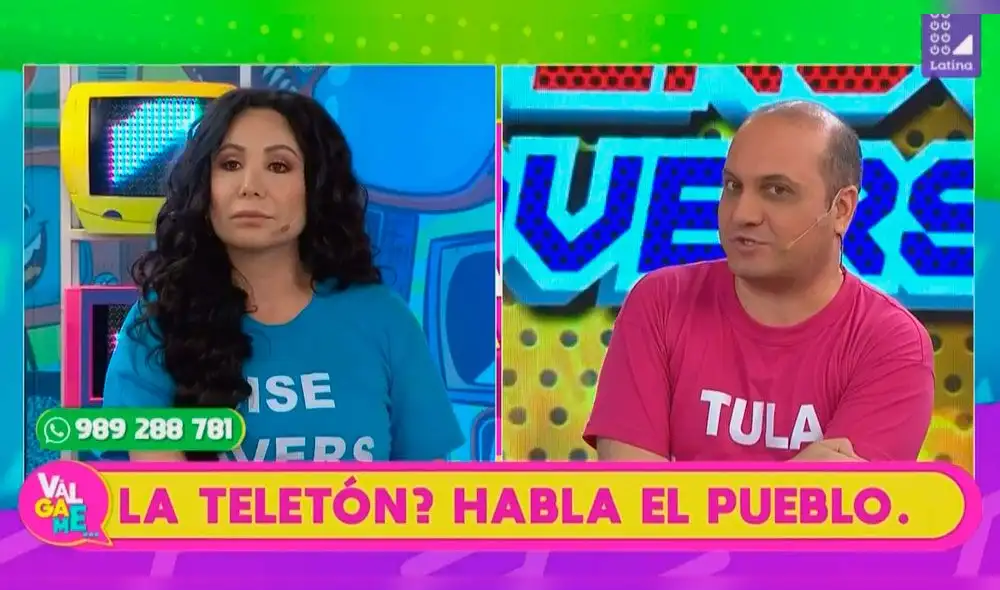 Gisela Valcárcel y Janet Barboza