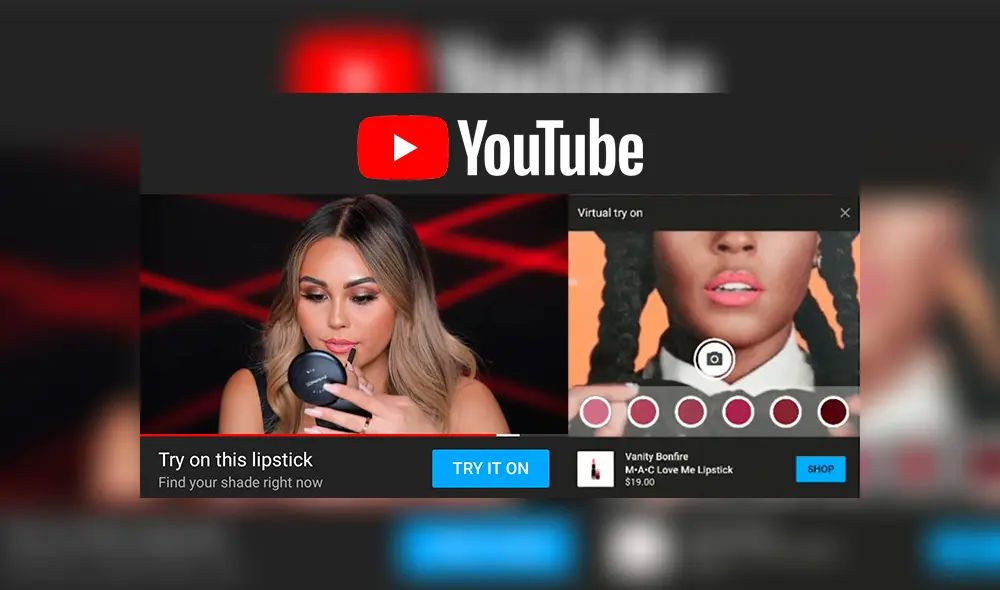 YouTube Realidad Aumentada Maquillaje YouTube Realidad Aumentada Maquillaje