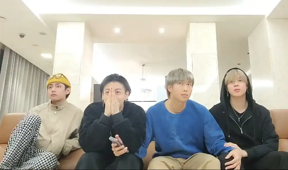 Desliza para ver más fotografías de la reacción de BTS a su nominación a los GRAMMY. Foto: captura @BTS_twt