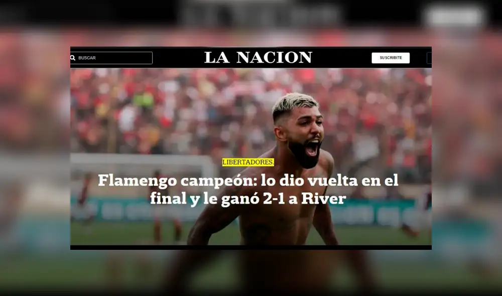 Flamengo se coronó campeón de la Libertadores por segunda vez en su historia. Foto: La Nación