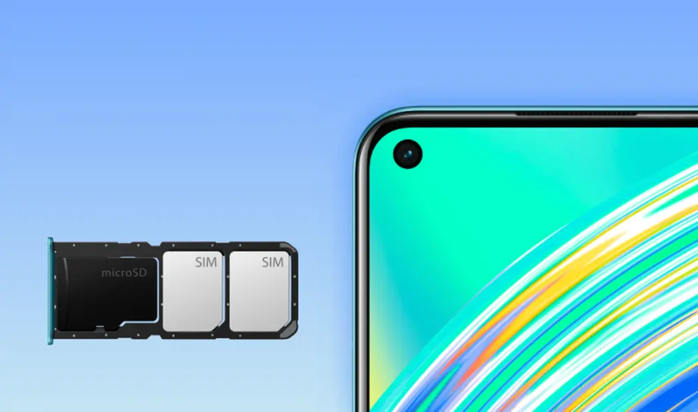 Soporte para dual SIM y tarjeta microSD. | Foto: Realme