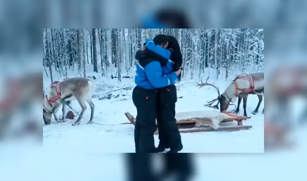Vania Bludau y su romántica pedida de mano en medio de la nieve [VIDEO] 