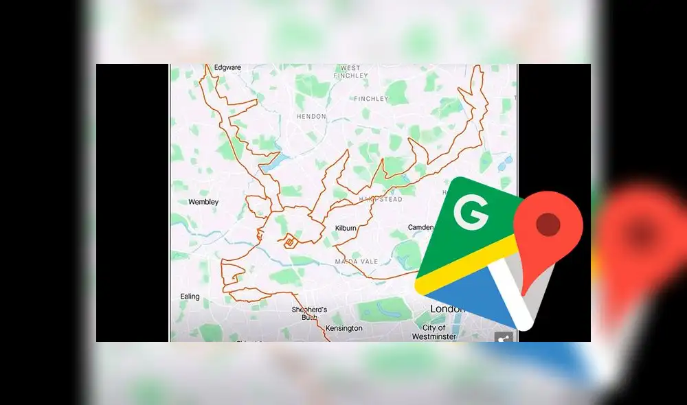 Hombre recorre ruta en forma de 'Rodolfo el reno'