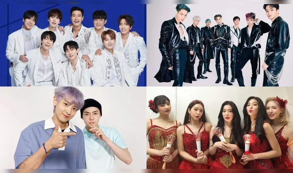 SUPER JUNIOR, SuperM, EXO-SC y Red Velvet en el A-nation online 2020. Créditos SM Ent. SUPER JUNIOR, SuperM, EXO-SC y Red Velvet en el A-nation online 2020. Créditos SM Ent.