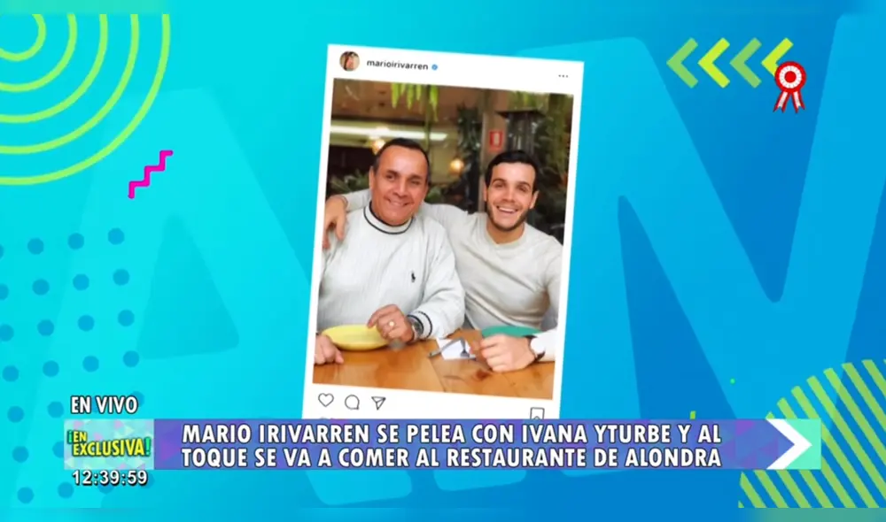 Mario Irivarren se puso a buen recaudo en restaurante de Alondra tras disputa con Ivana Yturbe [VIDEO]