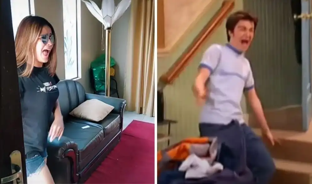 Parodia de la reacción de Drake al entrar al cuarto de los hermanos. Foto: captura de TikTok / @josue_stray Parodia de la reacción de Drake al entrar al cuarto de los hermanos. Foto: captura de TikTok / @josue_stray