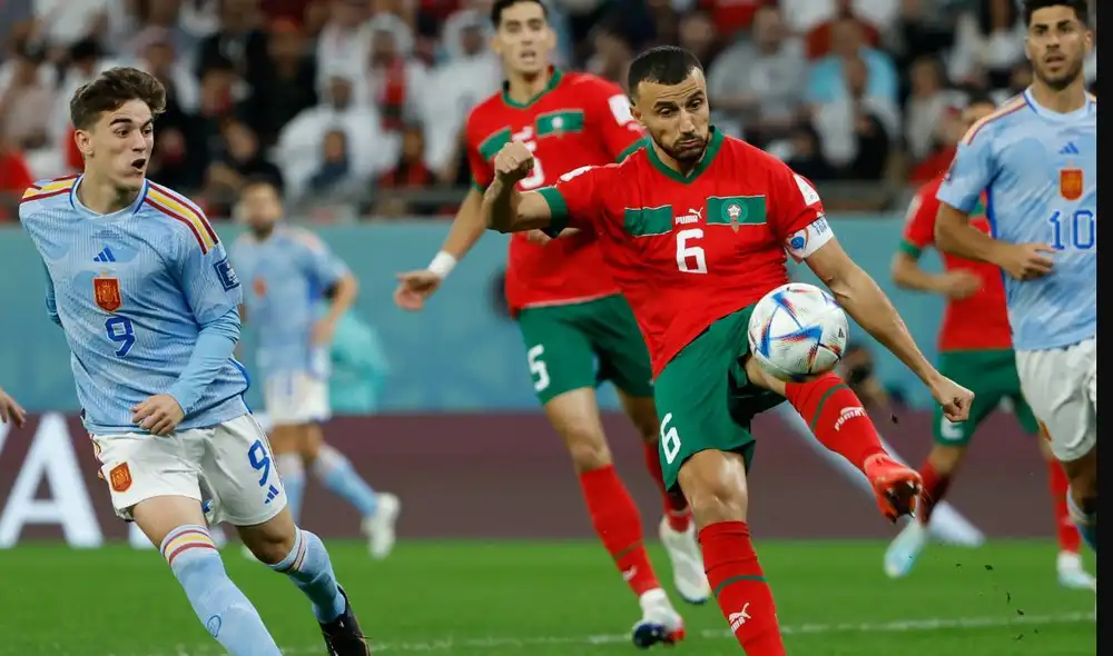 España y Marruecos luchan por uno de los dos últimos cupos al Mundial Qatar 2022. Foto: EFE
