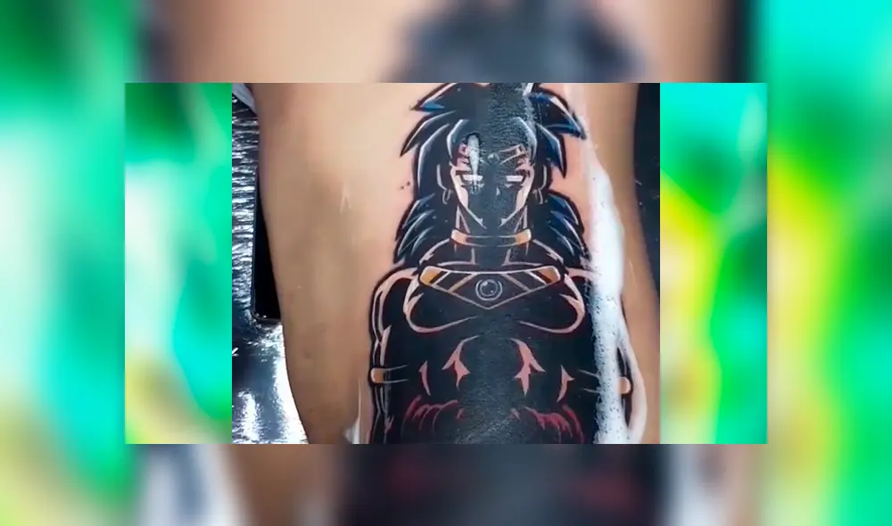 Facebook viral: joven se hace tatuaje ‘ultra realista’ de Broly y resultado sorprende a fans de Dragon Ball Super
