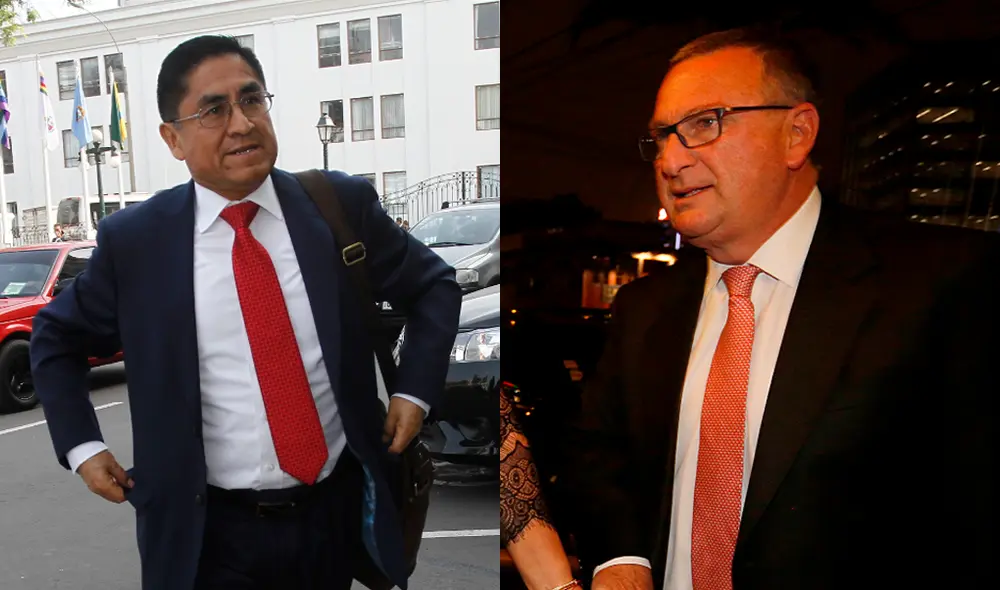 Jacques Rodrich y César Hinostroza conversaron previo a la presentación de recurso de casación de Keiko Fujimori y Mark Vito.