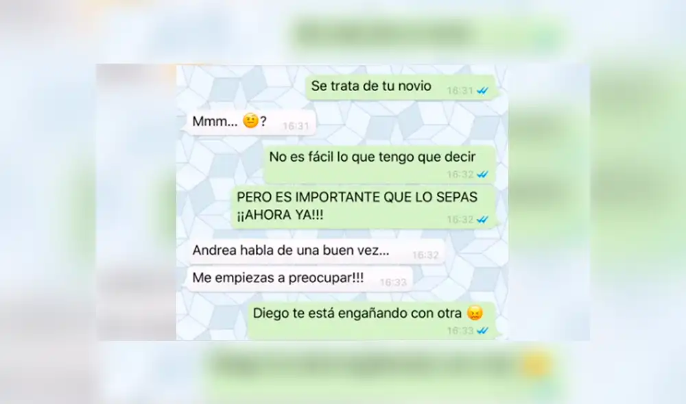 WhatsApp: Intentó advertir a su amiga de la infidelidad de su novio y terminó en ridículo [VIDEO]