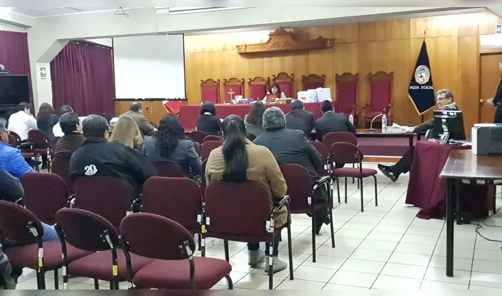 Audiencia de "Los limpios de Tacna".