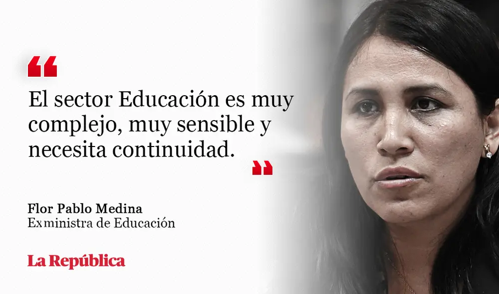 Flor Pablo: Da pena que tengamos ya 5 ministros en Educación