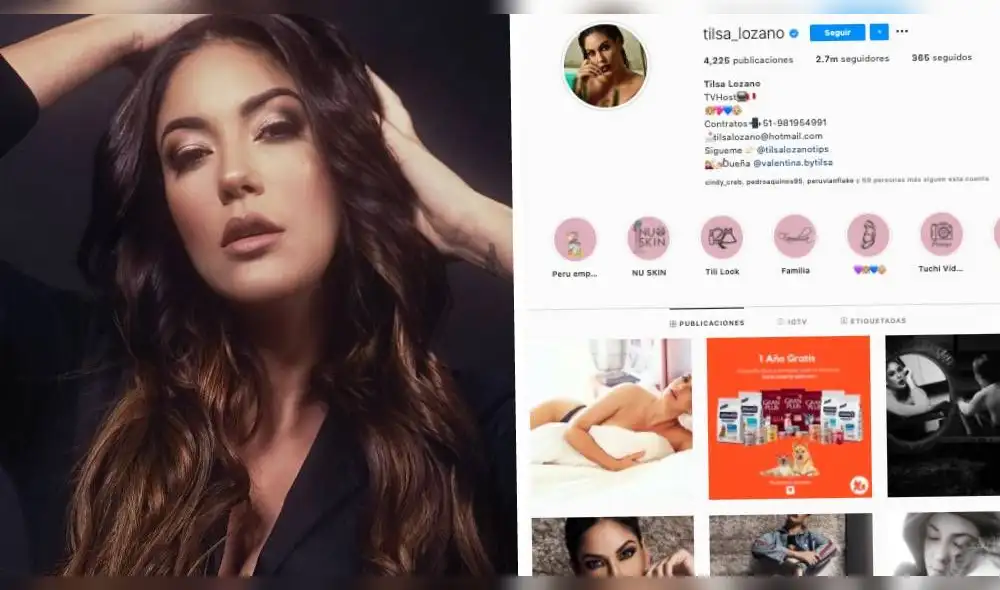 La conductora de ATV presentó capturas de las redes sociales de Tilsa Lozano y Jackson Mora. | Foto: Composición Instagram La conductora de ATV presentó capturas de las redes sociales de Tilsa Lozano y Jackson Mora. | Foto: Composición Instagram
