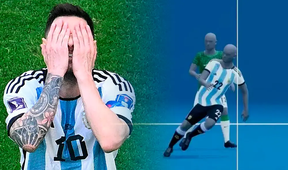 Score del partido entre Argentina y Arabia Saudita pudo ser diferente de no ser por el nuevo mecanismo de la FIFA. Foto: composición LR