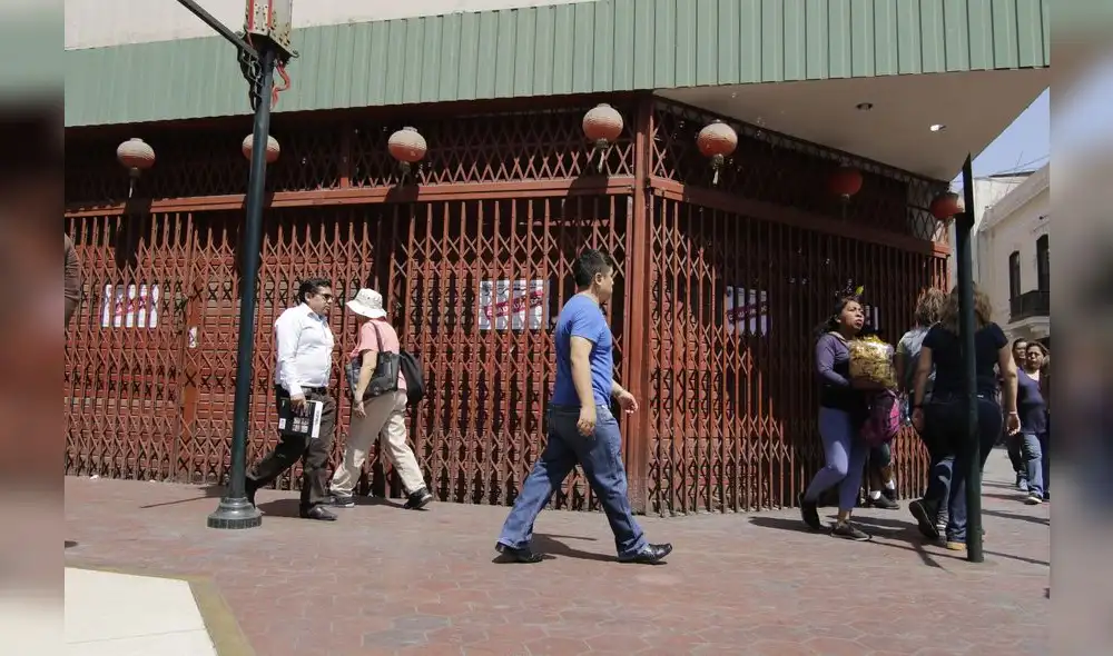 Galerías comerciales del ''Barrio Chino'' permanecen clausuradas. [FOTO]