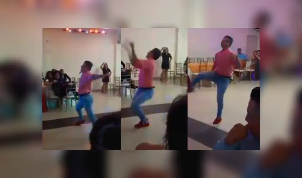 El joven salió a la pista de baile y causó furor con sus osados pasos de baile El joven salió a la pista de baile y causó furor con sus osados pasos de baile
