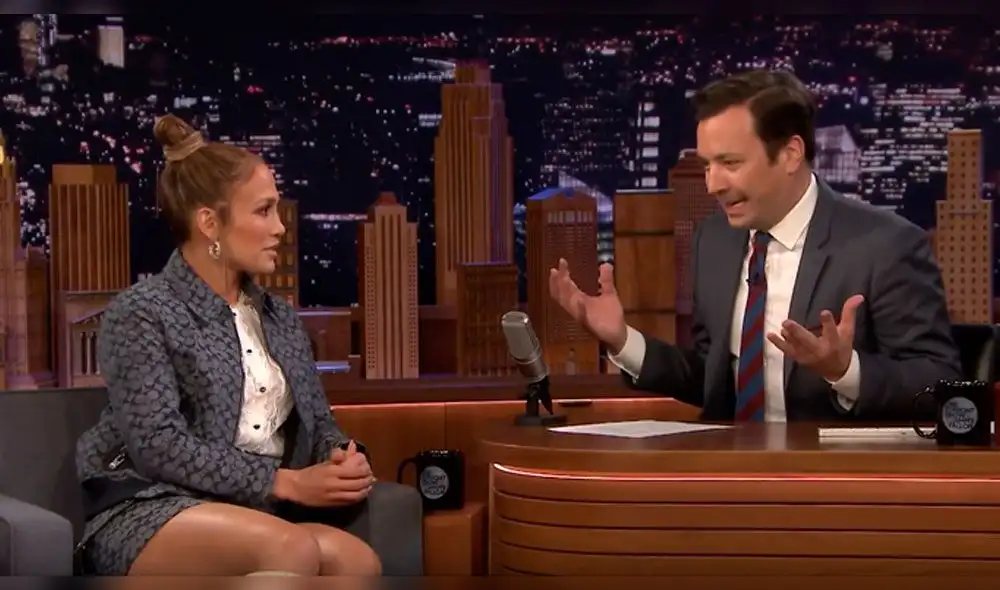 Jennifer Lopez habla sobre su presentación en halftime show del Super Bowl. Foto: Captura "The Tonight Show" Jennifer Lopez habla sobre su presentación en halftime show del Super Bowl. Foto: Captura "The Tonight Show"