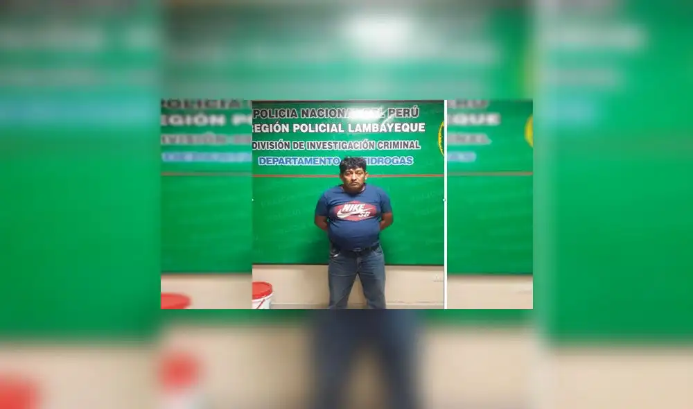 Detienen a presunto micro comercializador de drogas en Chiclayo