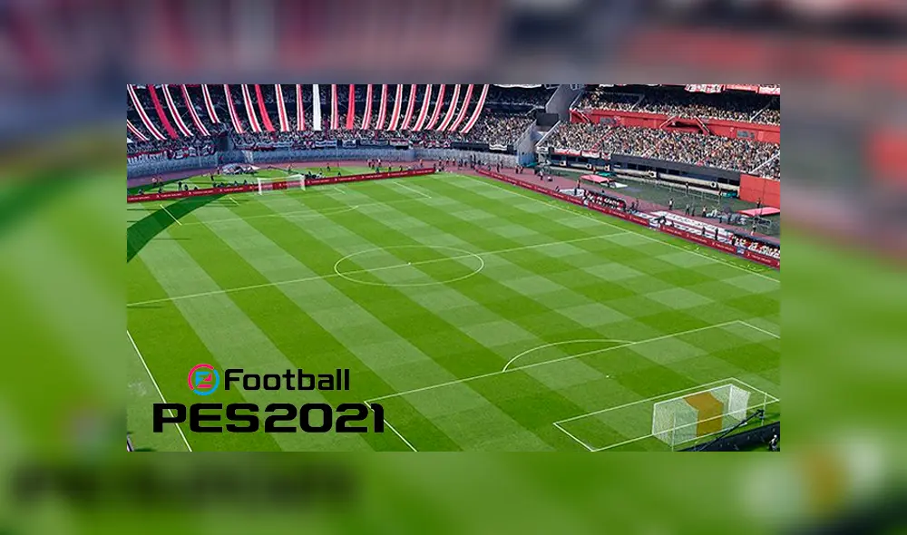 Konami muestra cómo se vera el estadio Monumental en PES 2021. Foto: composición La República.