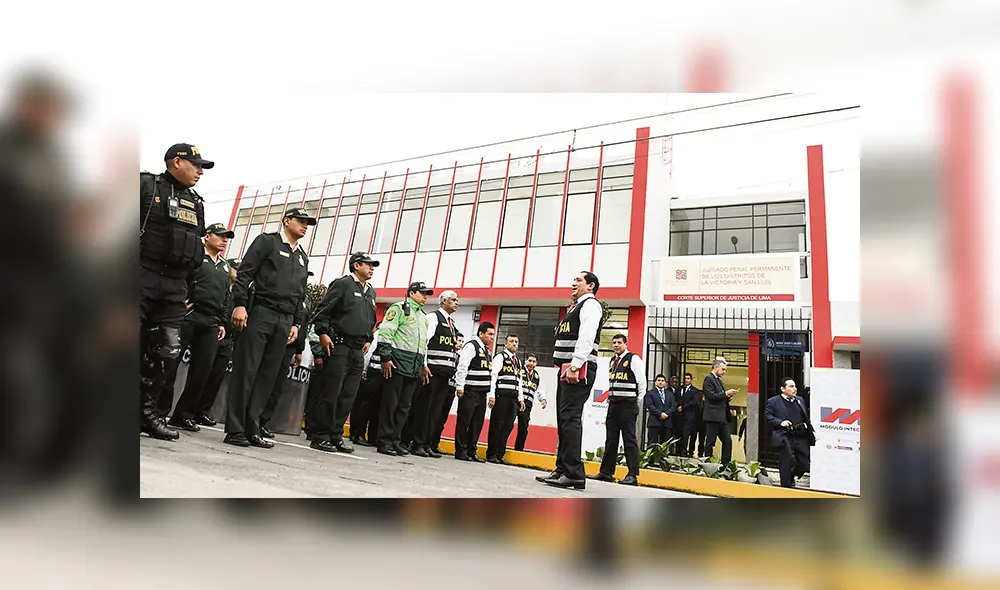 Justicia oportuna. El módulo de justicia reúne en un solo lugar a la Policía, el Ministerio Público y el Poder Judicial. Justicia oportuna. El módulo de justicia reúne en un solo lugar a la Policía, el Ministerio Público y el Poder Judicial.