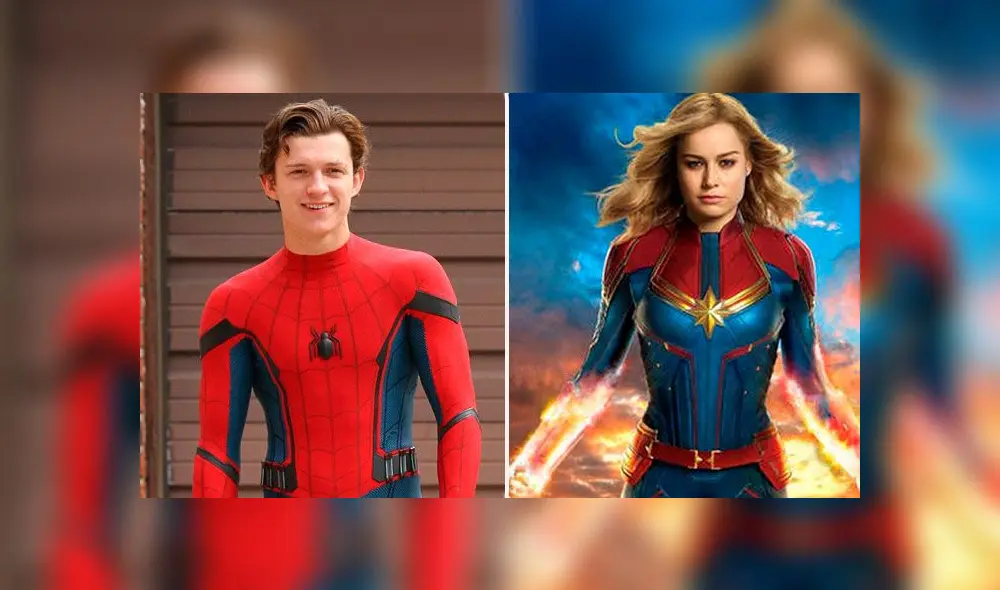 Spider-Man tendría un enamoramiento con Capitana Marvel según rumor. Créditos: Composición Spider-Man tendría un enamoramiento con Capitana Marvel según rumor. Créditos: Composición