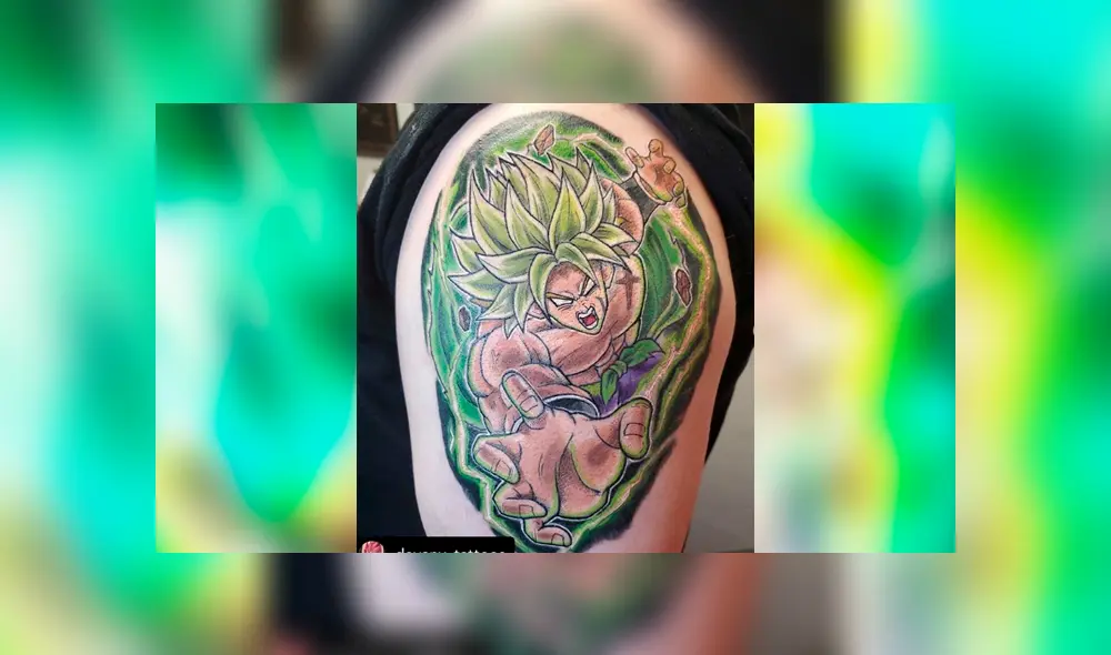 Facebook viral: joven se hace tatuaje ‘ultra realista’ de Broly y resultado sorprende a fans de Dragon Ball Super