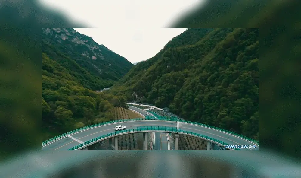 Carretera en Qinghai, China